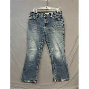 Levis 550 Jeans Women's 12P‎ M 32 x 26 Blue Relaxed Fit Boot Cut Stretch Western